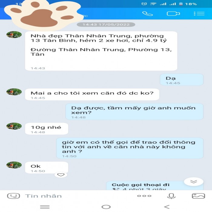 Xin phép trước khi gọi